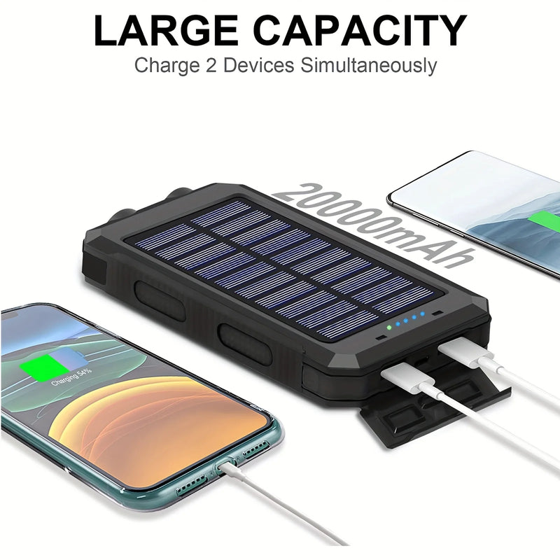 Carregador solar para CELULAR 20000mah portátil - Digital Hub