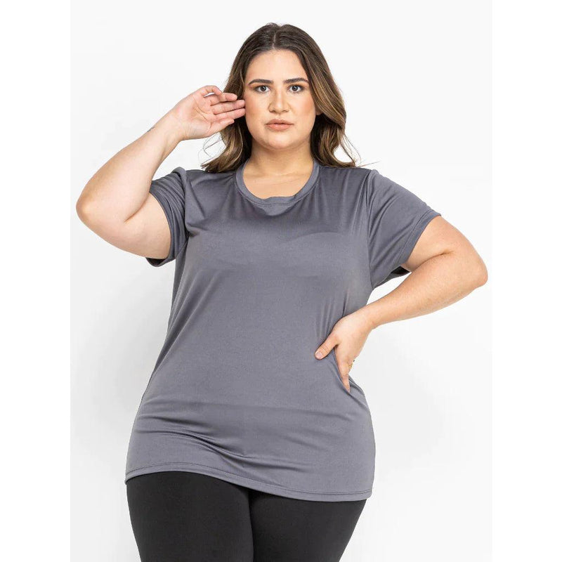 Camiseta Feminina Plus Size Dry Fit - Digital Hub